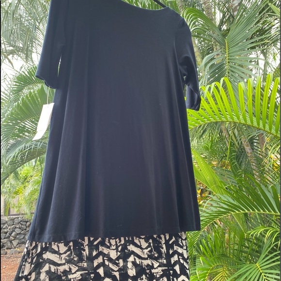 A-line Hawaii made orchid bloom dress size xs black and white - Picture 4 of 6